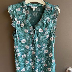 Lucky Brand Sleeveless Shirt Top Blouse